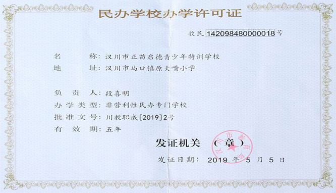 民辦學(xué)校辦學(xué)許可證(圖1)
